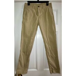 American Eagle Pants Men 30x32 Khaki Tan Athletic Skinny Flex Stretch Chino